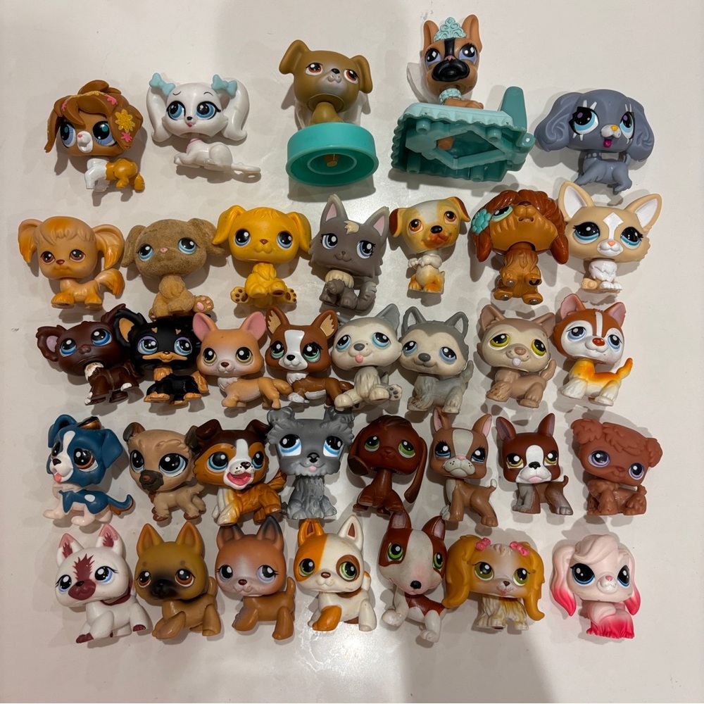 Littlest Pet Shop LPS HUGE DOGS LOT 30+ PIECES